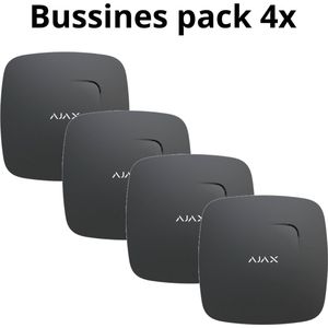 Ajax FireProtect - draadloze optische rookmelder - Zwart (Bussines pack 4x)