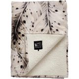 Baby soft teddy blanket soft feathers Offwhite
