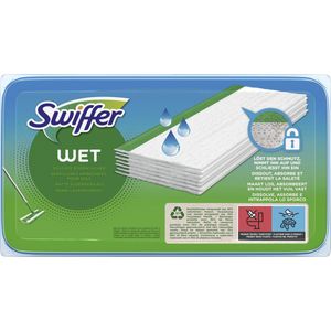 Swiffer vochtige vloerdoeken | Multipack | 40 doeken | 2x 20 vloerdoeken | Met citroengeur | Hersluitbare verpakking | Neemt stof 3x sneller op | Reinigingsdoekjes