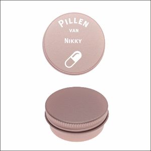 Pillen Blikje Met Naam Gravering - Nikky
