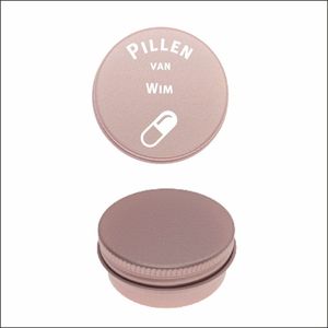 Pillen Blikje Met Naam Gravering - Wim