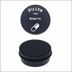 Pillen Blikje Met Naam Gravering - Babette