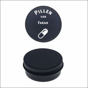 Pillen Blikje Met Naam Gravering - Farah