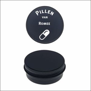 Pillen Blikje Met Naam Gravering - Romee