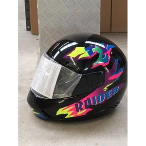 LP Integraalhelm xl 61cm race zwart/retro