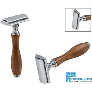 Safety razor - Dubbelzijdig klassiek scheermes - Bamboe handgreep (zonder mesjes)