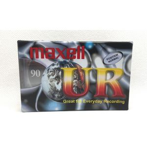 Audio Cassette Tape Maxell UR 90 position normal / Uiterst geschikt voor alle opnamedoeleinden / Sealed Blanco Cassettebandje / Cassettedeck / Walkman / Maxell cassettebandje.