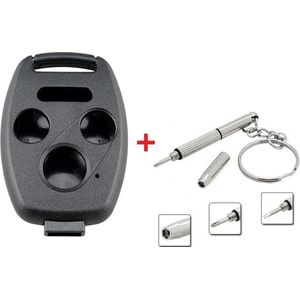 Autosleutel behuizing 3 knoppen + Panic zonder sleutelblad geschikt voor Honda sleutel / Accord / Honda Civic / Honda Cr-v / Honda Jazz / Honda Stream / honda sleutel afstandbedienig.