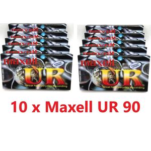 10 x MAXELL UR-90 Cassettebandje normaal position - Uiterst geschikt voor alle opnamedoeleinden / Sealed Blanco Cassettebandje / Cassettedeck / Walkman.