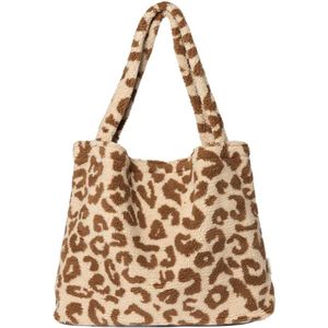 Studio Noos Mom-Bag shopper teddy leopard ecru