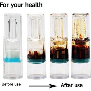 ADOUS Anti teer filter - teer filter voor sigaretten - 100% tevredenheidsgarantie - 500x te gebruiken - gezonder leven