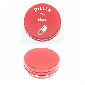 Pillen Blikje Met Naam Gravering - Marc