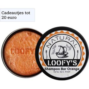 LOOFY'S - Combi deal - Shampoo Bar CG Proof + Zeepbakje | Zeepblikje | Zeephouder- Krullen Shampoo Bar - [Orange|Krullend Haar] - Curly Girl Shampoo - 100% Vegan - Loofys