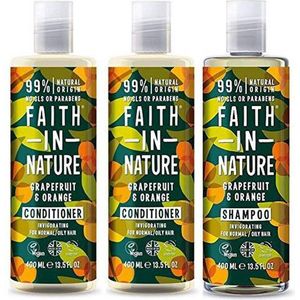 Faith in nature grapefruit en orange shampoo en 2 conditioner