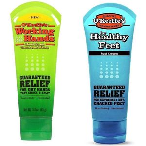 O'Keeffe's Working Hands & Healthy Feet: Hand & Foot Cream tube Set - Twin Pack