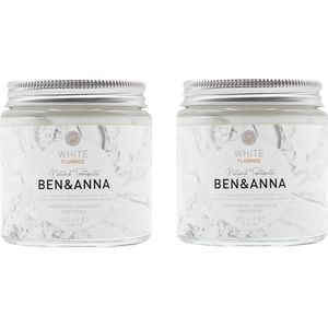 BEN&ANNA - whitening tandenpasta met fluoride - 2 pak