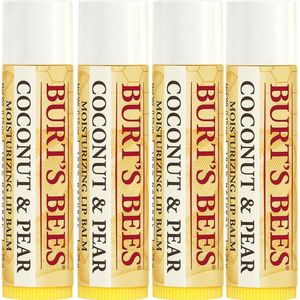 Burt's Bees - Lip Balm Coconut & Pear- 4 pak.