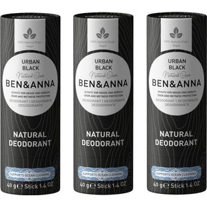 BEN&ANNA - Urban Black papertube - 3 pak