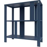 Dressoir | Lage Vakkenkast | Consoletafel | Wandkast | Sidetable | Model Minus 90 | Industrieel | Metaal | Gepoedercoat | Blauw | L91 x H96 X D38