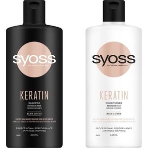 Syoss Duo verpakking Keratin - 1 x conditioner 440ml - 1 x shampoo 440ml