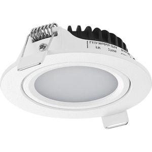 Ledmatters - Inbouwspot Wit - Dimbaar - 5 watt - 510 Lumen - 2700 Kelvin - Warm wit licht - IP44 Badkamerverlichting