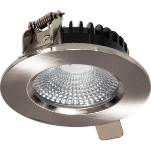 Ledmatters - Inbouwspot Nikkel - Dimbaar - 5 watt - 450 Lumen - 3000 Kelvin - Wit licht - IP65 Badkamerverlichting
