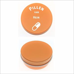 Pillen Blikje Met Naam Gravering - Hein