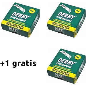 Derby Professional Single Blades 100 pcs | 2 + 1 GRATIS