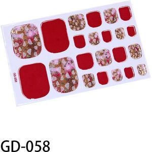 NagelStickers 44 Tips/2Vel Manicure Teen Nagel stickers,Nageldecoratie,Nagellak,Plaknagels / 2 vel =44stuk