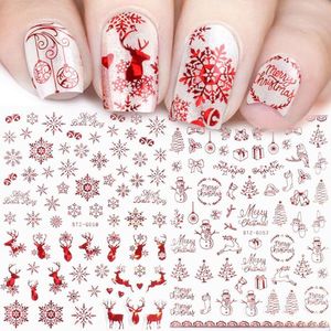 Nieuwjaar of Kerst Nagelstickers ""Twee vel 180 Nagel stickers .Christmas Nail Stickers ,Nagellak,Plaknagels, Xmas Nail Art Stickers