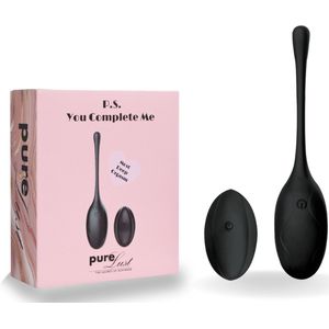PureLust® - Vibrerend Ei met Afstandbediening - 10 vibratiestanden - Zwart - Vibrators voor Vrouwen - Sex Toys voor Koppels - Koppel Vibrator - Clitoris Stimulator - G- Spot Stimulator - Waterproof - USB oplaadbaar - Huidvriendelijke siliconen + ABS