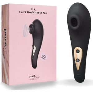 PureLust® - Zuig Vibrator - Luchtdruk Vibrator - 10 zuigstanden - Zwart - Vibrators voor Vrouwen - Clitoris Zuiger -Discreet - Clitoris Stimulator - Waterbestendig - Sex Toys voor vrouwen- USB oplaadbaar - Huidvriendelijke siliconen + ABS