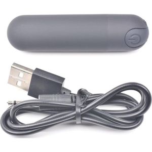 10 Speed USB Bullet Zwart - Intens gevoel - USB - Stimulerend voor vrouwen - Stimulerend voor clitoris - Spannend voor koppels - Sex speeltjes -Sex toys - Erotiek - Sexspelletjes voor mannen en vrouwen – Seksspeeltjes - Stimulator