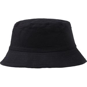 Hoed - Vissershoedje - Bucket Hat - Heren Dames - Zwart - Zonnehoed