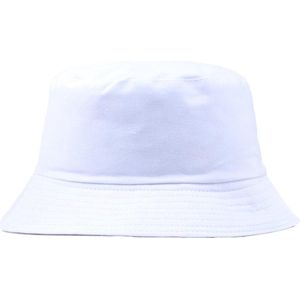Hoed - Vissershoedje - Bucket Hat - Heren Dames - Wit - Zonnehoed