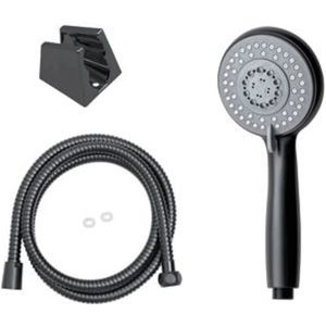 Top Choice – douchekop met wandstang – mat zwart