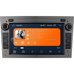 Opel Astra Antara Vectra Corsa Combo Meriva Vivaro Zafira Signum Tigra Twintop Android 10 Navigatie en Multimediasysteem Grijs