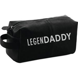 Cadeau voor hem - Toilettas Legendaddy - Papa - Vader - Zwart