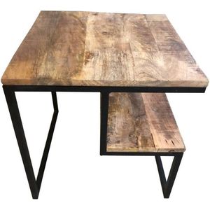 Bijzettafel van Mangohout - Coffeetable - Tafel - Industrieel - Landelijk - 50 cm