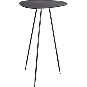 Industriële Bijzettafel Zwart - Coffee Table - Bijzettafel - Tafeltje - Sfeer - Industrieel - Landelijk - Landelijke bijzettafel - Metaal - Zwart - 83 cm hoog