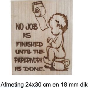 Houten Tekstbord  Spreukenbord Quotes  Wc  Toilet  Funny  Toiletregels Muurdecoratie Quotebord  Cadeau Geschenk Verjaardag  Handgemaakt