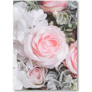 Bloemen boeket - 50x70 Canvas Staand - Bloemen