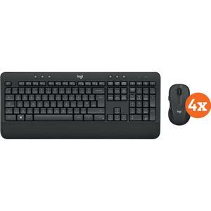 Logitech MK545 Draadloze Toetsenbord en Muis QWERTY 4-Pack