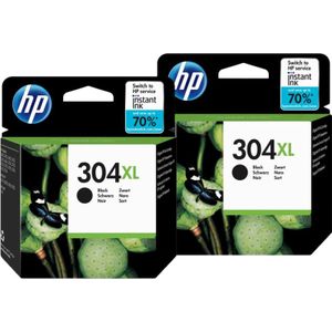 HP - 304XL - Inktcartridges - Zwart - Duo Pack - Tot 600 pagina's