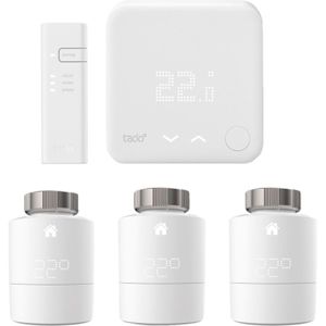 Tado Slimme Thermostaat V3+ startpakket + 3 radiatorknoppen