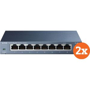 TP-Link TL-SG108 Duopack (8 ports), Netwerkschakelaar