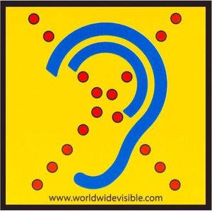 Limited hearing strijk badge klein