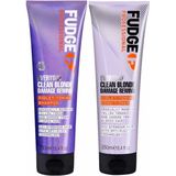 Fudge - Everyday Clean Blonde Damage Rewind Violet Set - 2x250ml