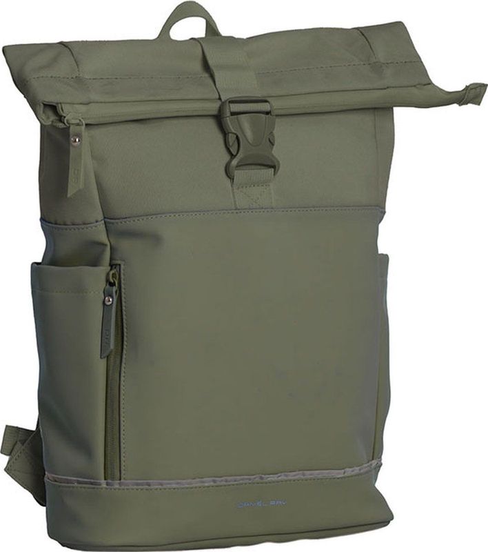 Daniel Ray Pittsburgh Rolltop Rugtas Coated 15,6 Olijf Groen