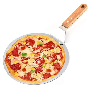Luxe Pizzaschep Voor Verse Pizza - Extra Groot - RVS 30CM - Grote Pizza Schep Voor Oven Of BBQ barbecue - Hout Handvat - Pizzaspatel Voor Zelfgemaakte Ovenpizza